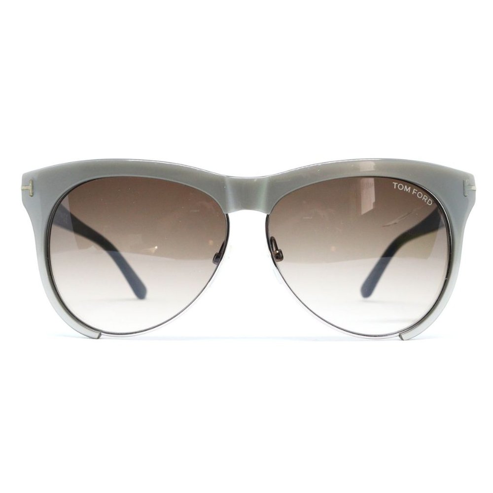 NWT Tom Ford Grey/Black TF365 Leona Sunglasses